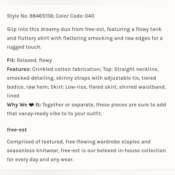 New Free People Free-Est Layla Set In Cornflower Blue Size XS - Picture 14 of 14